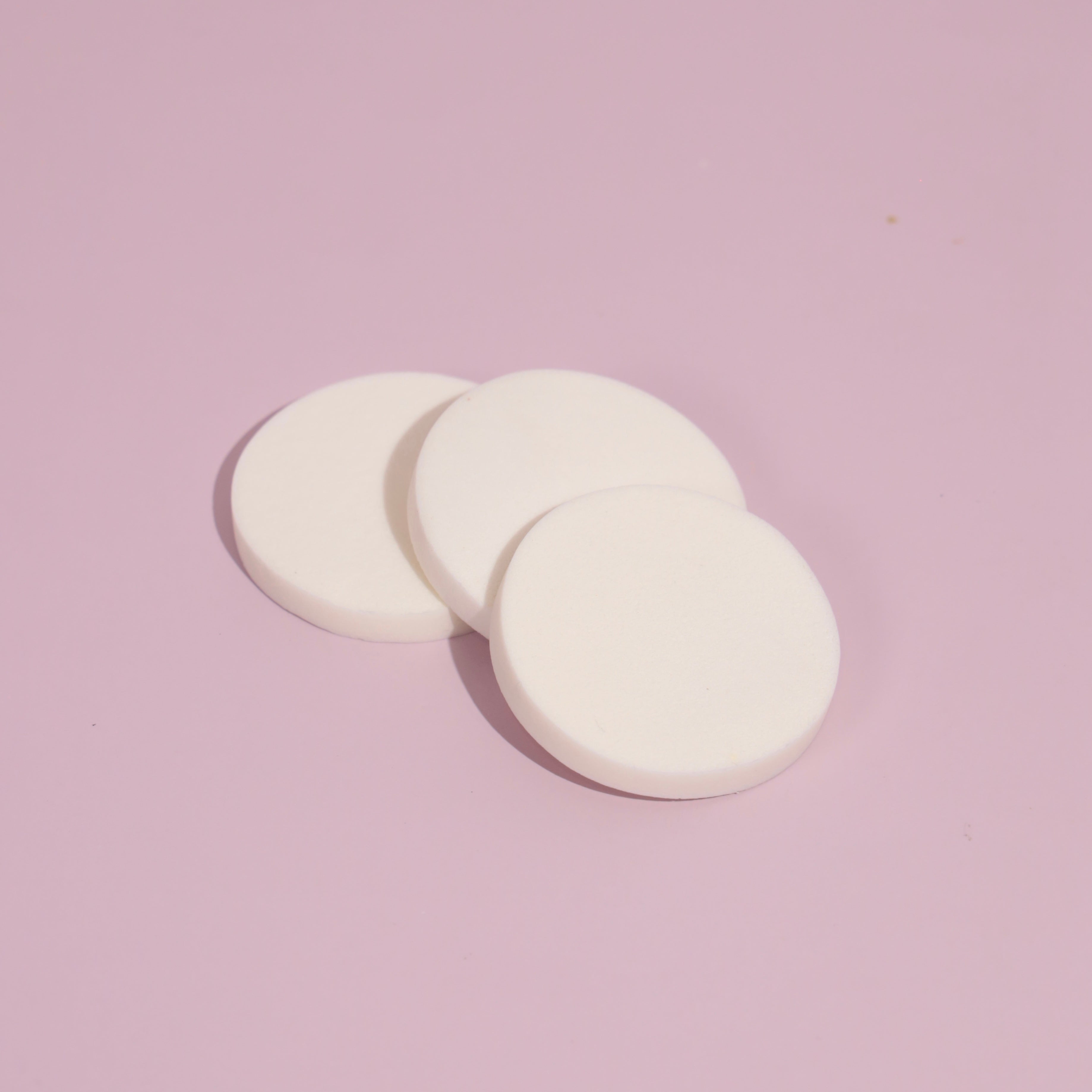 white training facial sponge